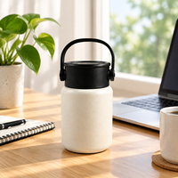Thermos alimentaire portable de 500 ml en acier inoxydable austénitique, anti-fuite, avec poignée, pot isotherme et tasse de cuisson lente