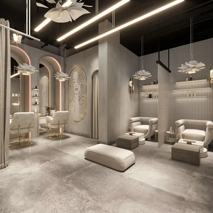 Diseño de Interiores Personalizado para Salón de Belleza, Servicio Integral de Exhibidores Comerciales Personalizados para Salón de Belleza, Decoración de Lujo para Salón de Peluquería - Product Image 1