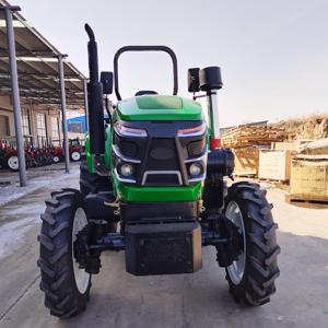 High-efficiency 80HP 4x4 wheeled agricultural tractor for plowing and landscaping, strong power, cultivator-ready - Product Image 4