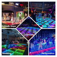 Projecteurs portables pour événements 15W RGBW IP55, éclairage de scène DJ, lumière de fête RGB, miroir infini 3D LED pour piste de danse