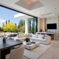 Ensemble de salon moderne de luxe personnalisé, de haute qualité, en bois massif, écologique, fait main, durable, modulaire et confortable pour appartement