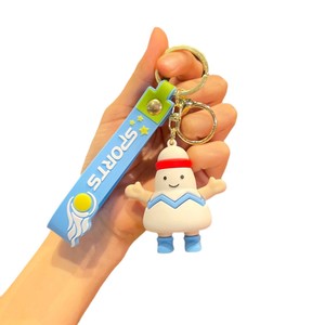 Llavero de Balón Deportivo, Lindo Colgante de Fútbol/Baloncesto de Dibujos Animados con Correa para la Muñeca, Colgante para Bolsa para Niños y Aficionados al Deporte - Product Image 1