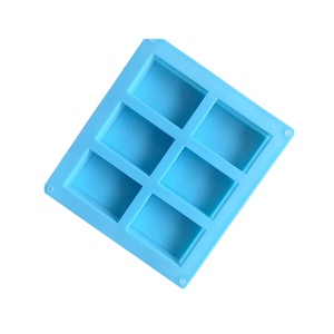 Wholesale 6 Cavity Soap Mold Handmade Silicone Soap Mold square Rectangular Soap Mold for Custom - Product Image 4