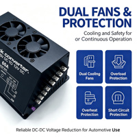 Convertisseur abaisseur DC-DC Senger 60A, entrée 20-30V, sortie 12V, multi-protection, universel pour modification audio automobile, garantie 1 an