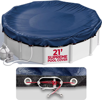 Bâche ronde en polypropylène Linyi, 100 % étanche, pour piscine hors sol, utilisation hivernale, enduite, pour garçons et filles