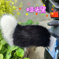 Queue de peluche électrique mobile sonore pour décoration arrière de berline, activée par le son, pour l'extérieur du véhicule