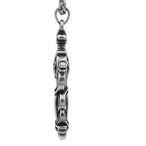 Yunnique – pendentif croix en acier inoxydable avec pentagramme et design d'épée, collier unisexe pour bijoux de style rétro punk - Product Image 2