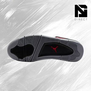 Air Jordan 4 Retro 'Toro Bravo' 2026 Rouge Noir Chaussures de basketball montantes en daim avec semelle extérieure en caoutchouc à lacets - Product Image 5