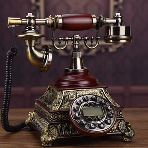 Téléphone sans fil de <span class=keywords><strong>style</strong></span> bureau vintage pour la <span class=keywords><strong>maison</strong></span>, en bois, à vendre, <span class=keywords><strong>style</strong></span> européen, décoration, téléphone à brancher - Product Image 6