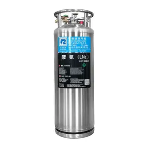 Tanque de cilindro de gas natural líquido de acero inoxidable, nitrógeno líquido, oxígeno, criogénico, Dewar