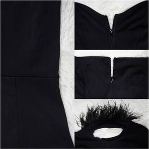 أحدث تصميم فساتين ديكور الموضة للنساء فساتين السهرة فتحة رقبة حرف V فستان زفاف بلا أكمام ، - Product Image 6