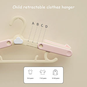 Percha para niños, ropa telescópica para bebés, almacenamiento para recién nacidos, estante de lavandería de estilo japonés para toallas y ropa, colgador de secado de zapatos - Product Image 4