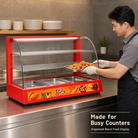 Pemanas Makanan Listrik DH3P 1.2KW Kontrol Suhu Multi-Zona untuk Prasmanan Katering