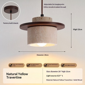 Huangdong โคมไฟติดผนังหินสไตล์วินเทจ Wabi-Sabi ร้านอาหารบาร์ห้องนั่งเล่นโคมไฟโฮมสเตย์ประหยัดพลังงาน CRI 80-90 - Product Image 6