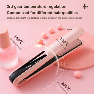 Lisseur de cheveux portable à chauffe rapide, fer à lisser professionnel en céramique sans fil pour salon - Product Image 6