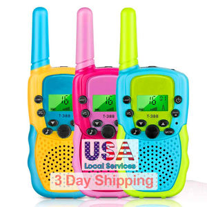 Prodotto magazzino USA 3 pezzi T388 bambini Walkie Talkie con CE FCC Rohs licenza gratuita <span class=keywords><strong>Ht</strong></span> all'aperto giocattolo regalo per bambini - Product Image 1