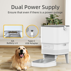 Precio bajo Tuya APP Control WiFi Smart Pet Feeder Automatic Pet Dog Cat Feeder Dispensador de comida <span class=keywords><strong>para</strong></span> mascotas barato <span class=keywords><strong>para</strong></span> <span class=keywords><strong>perros</strong></span> y gatos - Product Image 5