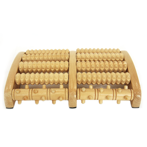 筋膜木製フットローラーマッサージャーボディフットリラックスストレスリリーフウッドフィートマッサージャーローラー - Product Image 6