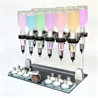 Distributeur automatique de parfum 12 bouteilles, machine de distribution manuelle de parfum pour bar à parfums chimiques, présentoir pour remplissage d'huiles liquides