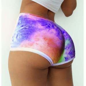 Nouveaux shorts d'été décontractés pour femmes, taille haute, en tricot extensible (Spandex/Polyester), avec fermeture éclair, anti-plis et broderie à paillettes - Product Image 1