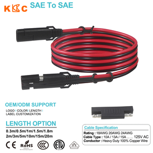 Câble d'extension SAE vers SAE 2 broches 12AWG Chargeur de batterie 12V - Product Image 4