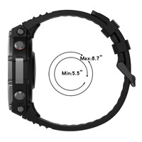 Bracelet en silicone de style officiel pour Amazfit T-Rex 3 - Série Yuewo - Bracelet de remplacement