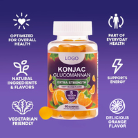 Gommes de Konjac Glucomannan de marque privée pour adultes adolescents Gommes amincissantes à l'extrait de racine de Konjac pour brûler les graisses