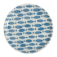 Assiettes en plastique de Restaurant, impression personnalisée, ensemble d'assiettes rondes de 10 pouces pour usage intérieur et extérieur, 12 pièces