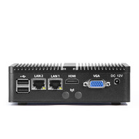 Computadora de Escritorio Industrial Sin Ventilador Intel Alder Lake N100 N95 I3-N305, 2LAN, Thin Client, Firewall, Router, Pfsense, Mini PC
