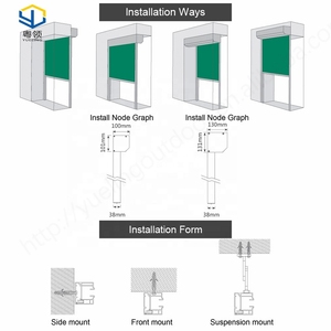 Store enrouleur motorisé Weleadalu pour balcon extérieur, avec cadre en alliage d'aluminium, pare-soleil coupe-vent et écran zippé intégré - Product Image 2