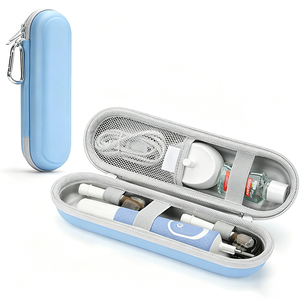 Estuche rígido de EVA para cepillo de dientes, impermeable, a prueba de polvo, con bolsillo de malla de espuma moldeada, caja de almacenamiento portátil, color y logotipo personalizados, para el hogar y camping. - Product Image 1