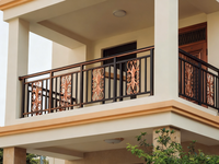Balustrade verticale en acier inoxydable, fer et aluminium au design moderne, résistante à la rouille, pour appartement, villa, hôtel, escalier, balcon, DIY