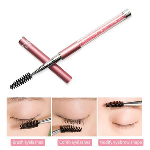 Bán buôn tinh thể kim cương Mascara bàn chải lông mi ống Applicator Cây Đũa phép và spoolie Bàn chải chất lượng cao mẫu miễn phí trong kho - Product Image 2