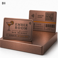 Carte-clé NFC en métal haut de gamme, fabricant de cartes de membre d'hôtel, carte de chambre d'hôtel personnalisée avec puce RFID et gravure de logo