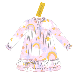 OEM ODM Abiti Invernali per Bambini con Motivi Carini Personalizzati, Vestiti Natalizi con Babbo Natale e Albero, Abiti a Maniche Lunghe per Bambine - Product Image 5