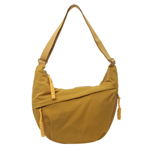 2025 Summer New Versatile Single Shoulder Crossbody <b>Travel</b> <b>Bag</b> Washed Wrinkle Nylon Retro Casual <b>Lightweight</b> Large Capacity - Product Image 1