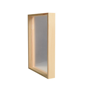 Wooden Glass Photo <b>Frame</b> Rectangular Customizable Inner Size Durable Tabletop Display Bedroom Study Entrance Hall - Product Image 5