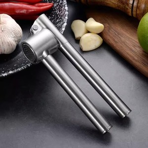 Stainless Steel Garlic Press Extra Long Household <b>Kitchen</b> Tool - Product Image 2