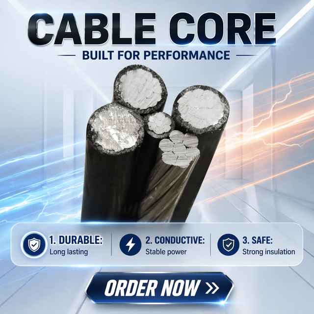 4x16 Mm2 Aluminum ABC Cable Aerial Bundle Conductor Torsade BT Aluminium 0.6/1kV XLPE Overhead Twisted Power Cable