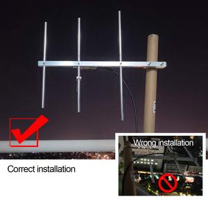 เสาอากาศ HYS Yagi แบบ 3 ท่อน ความถี่ 400-470MHz สำหรับติดตั้งภายนอกอาคาร เหมาะสำหรับวิทยุสื่อสาร MiMobile VHF FM 40-470 400-470MHz - Product Image 6