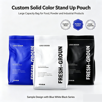 Sachet Doypack Personnalisé Multicolore avec Logo, en Feuille d'Aluminium de Qualité Alimentaire, avec Fermeture Éclair, pour Emballage de Thé, Café, Snacks, Cosmétiques et Échantillons