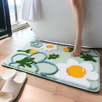 Tapis de bain tufté anti-dérapant shaggy maison décorative tapis absorbant tapis moelleux tapis de luxe