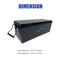 SSGE Energi Hijau Baterai LiFePO4 12.8V200AH Kit Konversi Lithium Timbal untuk Kendaraan 2/3 Roda 3000 Siklus Daya Tahan Lama Tahan Air Aman