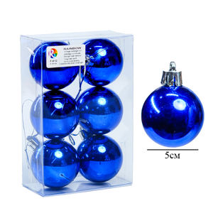 Juego de adornos navideños brillantes de 5 cm de 6 piezas - Product Image 2