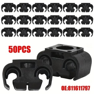 Dual Brake Line <b>Clamps</b> Black 5mm 3/16 Inch Plastic Cable Organizers Wire <b>Clips</b> Auto Fastener - Product Image 4