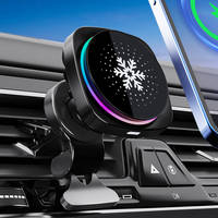 Chargeur de voiture sans fil magnétique Qi2 à refroidissement, modèle privé d'usine, charge rapide, support de téléphone pour iPhone 12 13 15 16 Pro Max