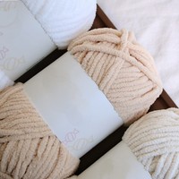Charmkey moyen épais laine barre de glace fil fait à la main bricolage tricot couverture fil Crochet crochet tricot écharpe poupée pantoufles boule de laine