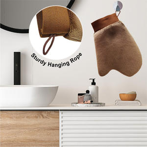 Gant de pouce en microfibre lavable double face pour les soins de la peau imperméable et velouté pour les femmes, gant de bronzage en douceur avec LOGO personnalisé, vente en gros - Product Image 5