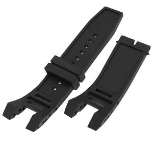 Bracelet en <span class=keywords><strong>caoutchouc</strong></span> Silicone pour montre, 16 18 20 22 24mm, Design personnalisé, libération rapide, pour bracelet, en usine - Product Image 5