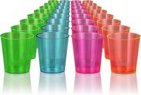 Lot de 200 verres jetables en plastique rigide de 30 ml pour fêtes de mariage et cadeaux invités